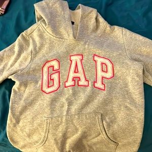 Gray girls pullover hoodie